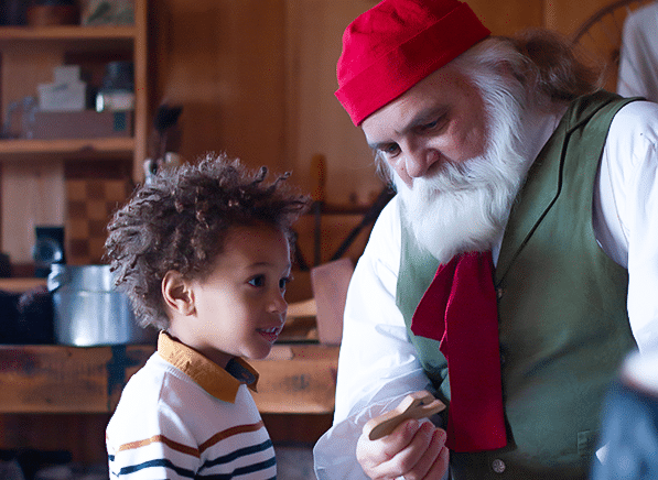 Father Christmas at Pabst Mansion Milwaukee Wisconsin