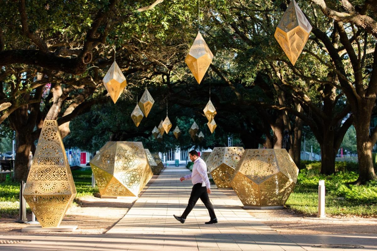 "Lightfield" Art Installation Now Open in Cathedral Square Park