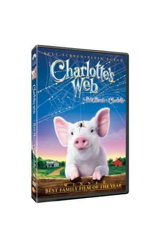 Movie cover of “Charlotte’s Web” – story about friendship and loyalty.