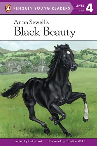 Book cover of “Black Beauty” by Anna Sewell – a moving read that speaks to animal-loving 4th graders, typically 9 or 10 years old.