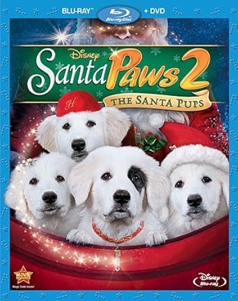Movie cover of “Santa Paws 2: The Santa Pups” – holiday mischief with Santa’s puppies.