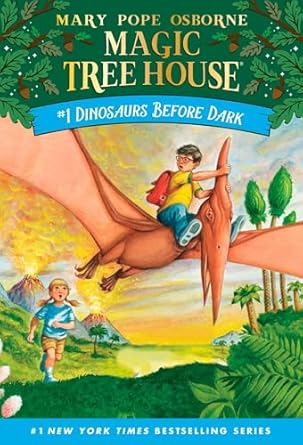 Book cover of “The Magic Tree House” by Mary Pope Osborne – educational series blending history and adventure.