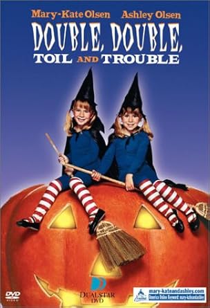 Movie cover of “Double Double Toil & Trouble” – twin witches in a magical rescue mission.