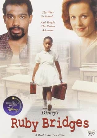 Movie cover of “Ruby Bridges” – true story about courage and justice.
