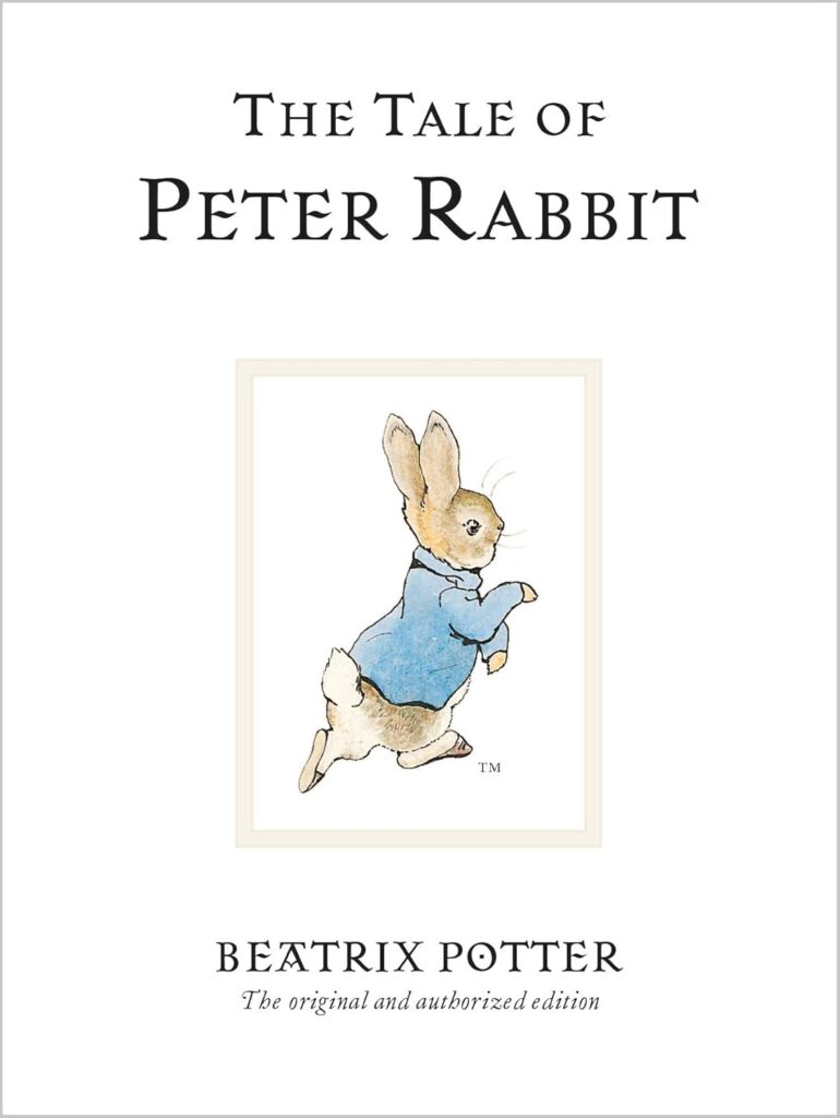Book cover of “The Tale of Peter Rabbit” by Beatrix Potter – classic children’s story about curiosity and learning.