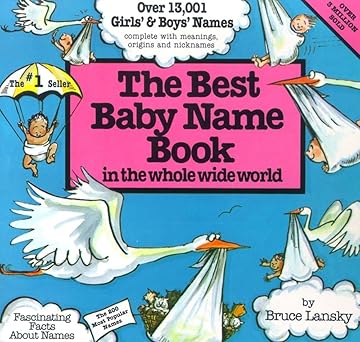 Book cover of “The Best Baby Name Book in the Whole Wide World” by Bruce Lansky – popular reference packed with thousands of baby name ideas.
