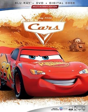 Movie cover of “Cars” – animated racing story about friendship and humility.
