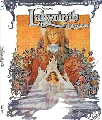 Movie cover of “Labyrinth” – fantasy musical about courage and love.