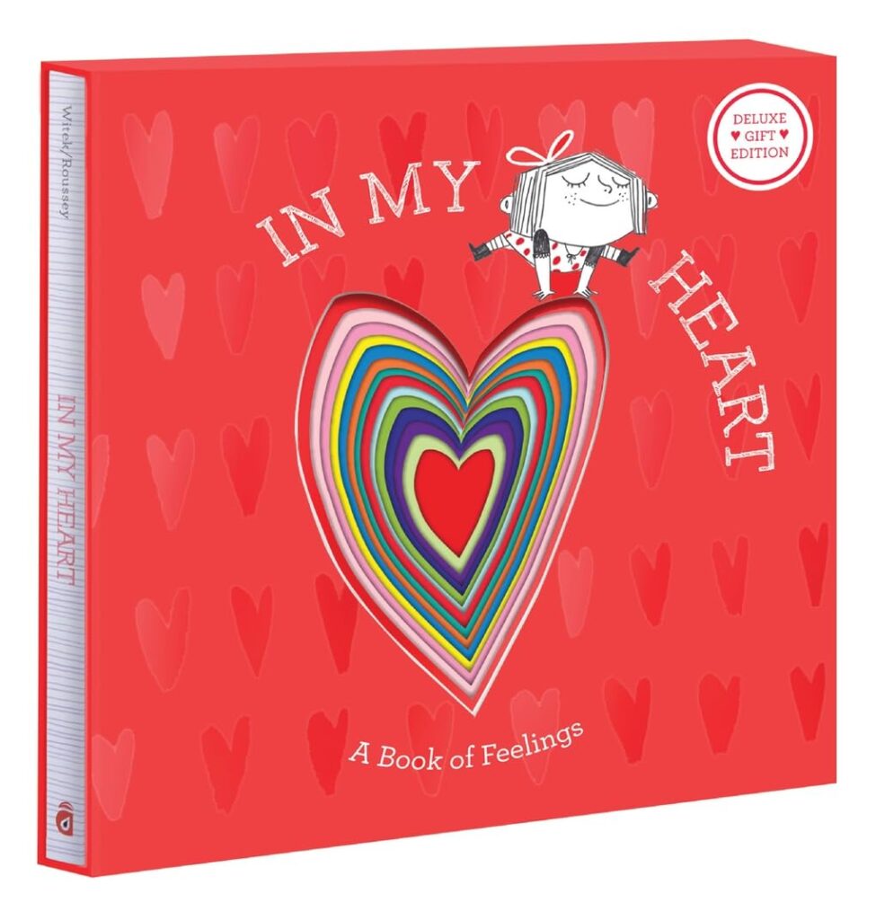 Book cover of “In My Heart” by Jo Witek – poetic book about emotions and feelings for kids.