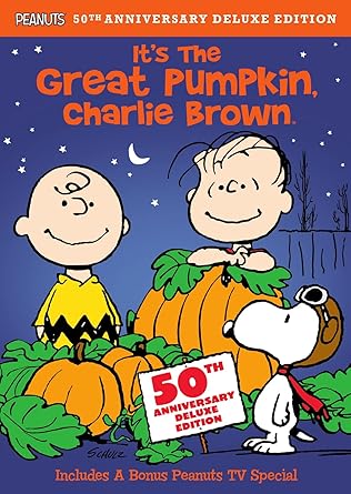 Movie cover of “It’s the Great Pumpkin, Charlie Brown” – a sweet, simple Halloween tale with beloved characters.