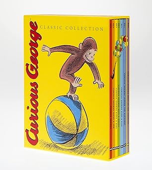 Book cover of “Curious George” by H. A. Rey – playful story about curiosity and problem-solving.