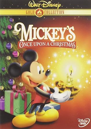 Movie cover of “Mickey’s Once Upon a Christmas” – Disney holiday anthology about giving and family.