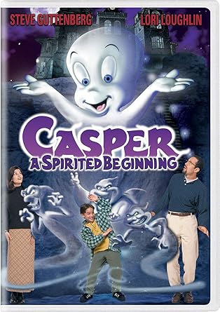 Movie cover of “Casper: A Spirited Beginning” – ghost learns and befriends in the living world.