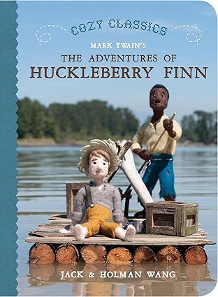 Book cover of “The Adventures of Huckleberry Finn” (Cozy Classics) – baby version of a timeless classic.