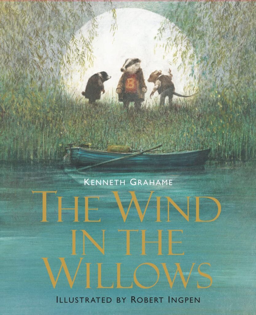 Book cover of “The Wind in the Willows” by Kenneth Grahame – classic story about friendship and nature.