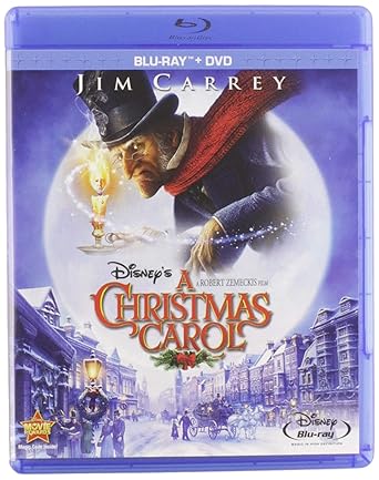 Movie cover of “Disney’s A Christmas Carol” – animated retelling of Dickens’ timeless story.