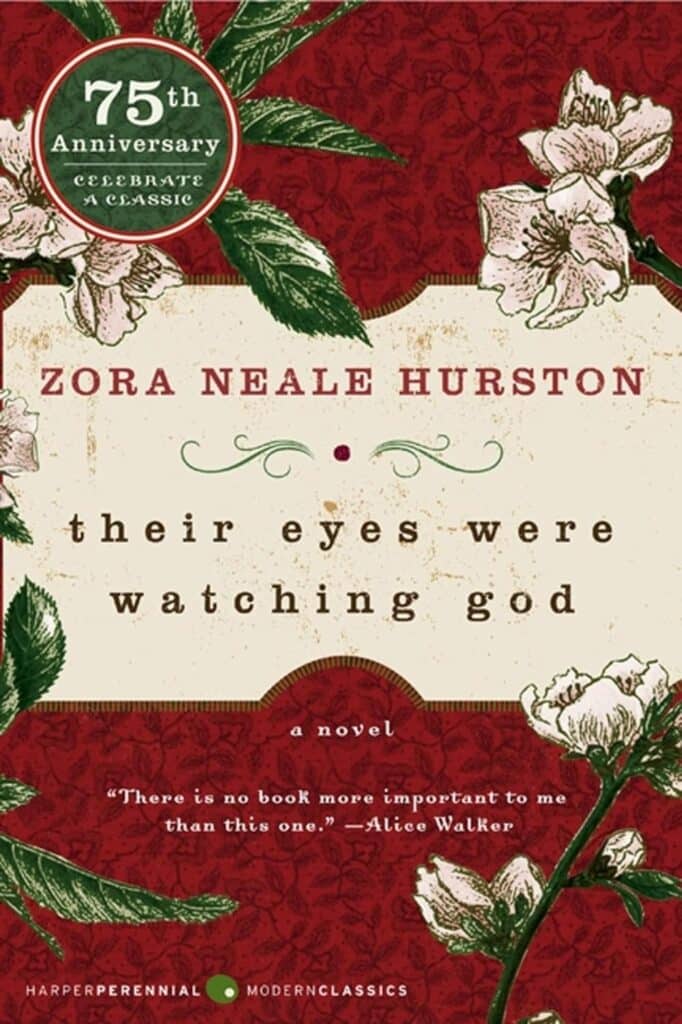 Book cover of “Their Eyes Were Watching God” by Zora Neale Hurston – powerful story of a woman’s search for love and independence.