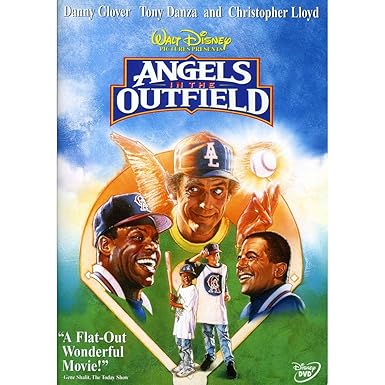 Movie cover of “Angels in the Outfield” – heartwarming story about hope and belief.

