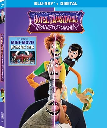 Alt-text: Movie cover of “Hotel Transylvania: Transformania” – monsters experiencing life as humans.