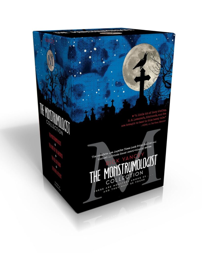 Book cover of "The Monstrumologist" by Rick Yancey – gothic horror about a doctor who studies and hunts monsters