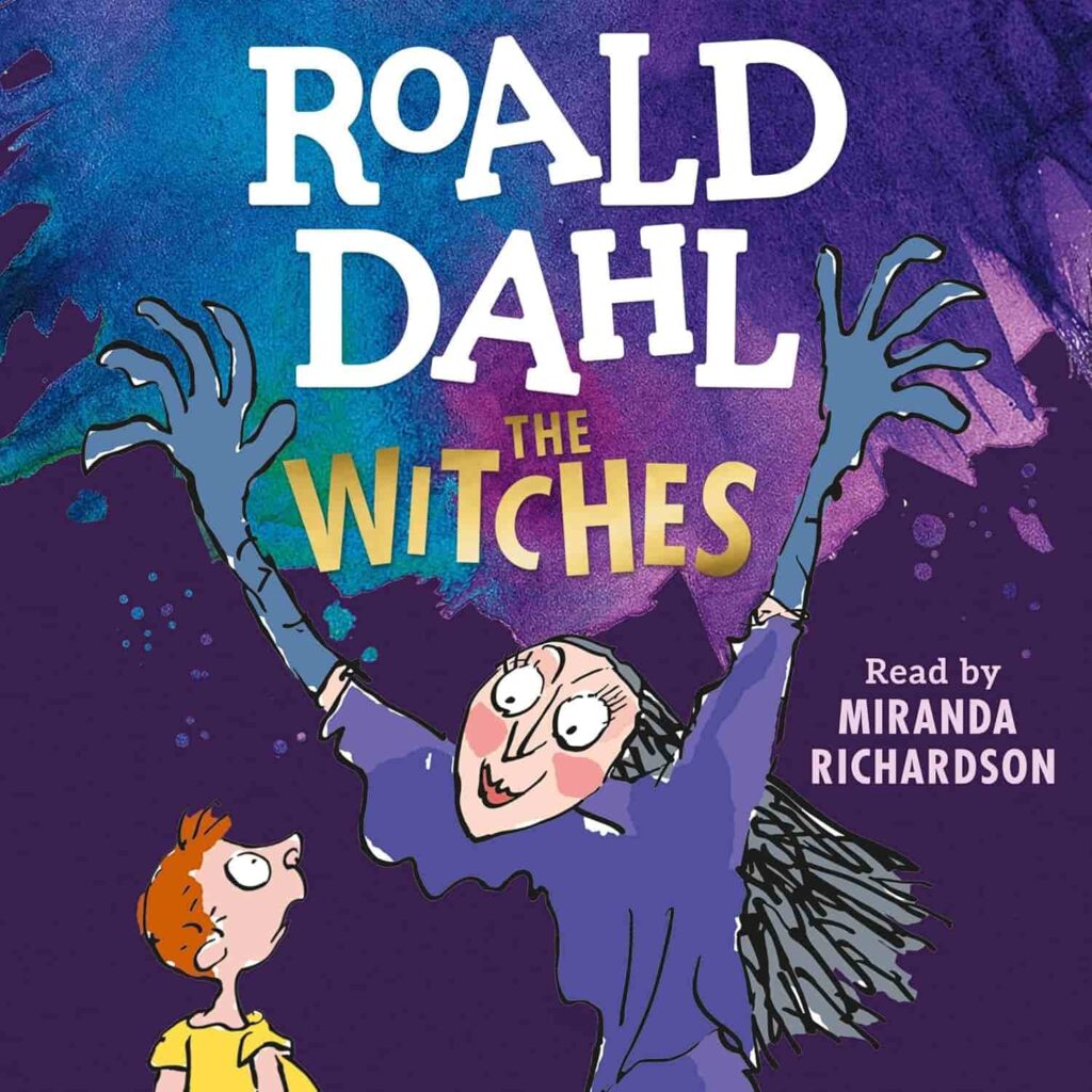 Book cover of “The Witches” by Roald Dahl – imaginative fantasy about perseverance and cleverness.