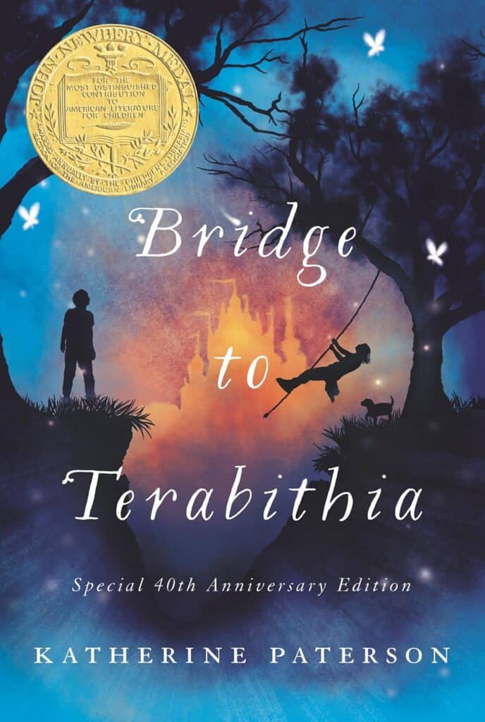 Book cover of “Bridge to Terabithia” by Katherine Paterson – emotional story of friendship, imagination, and loss.