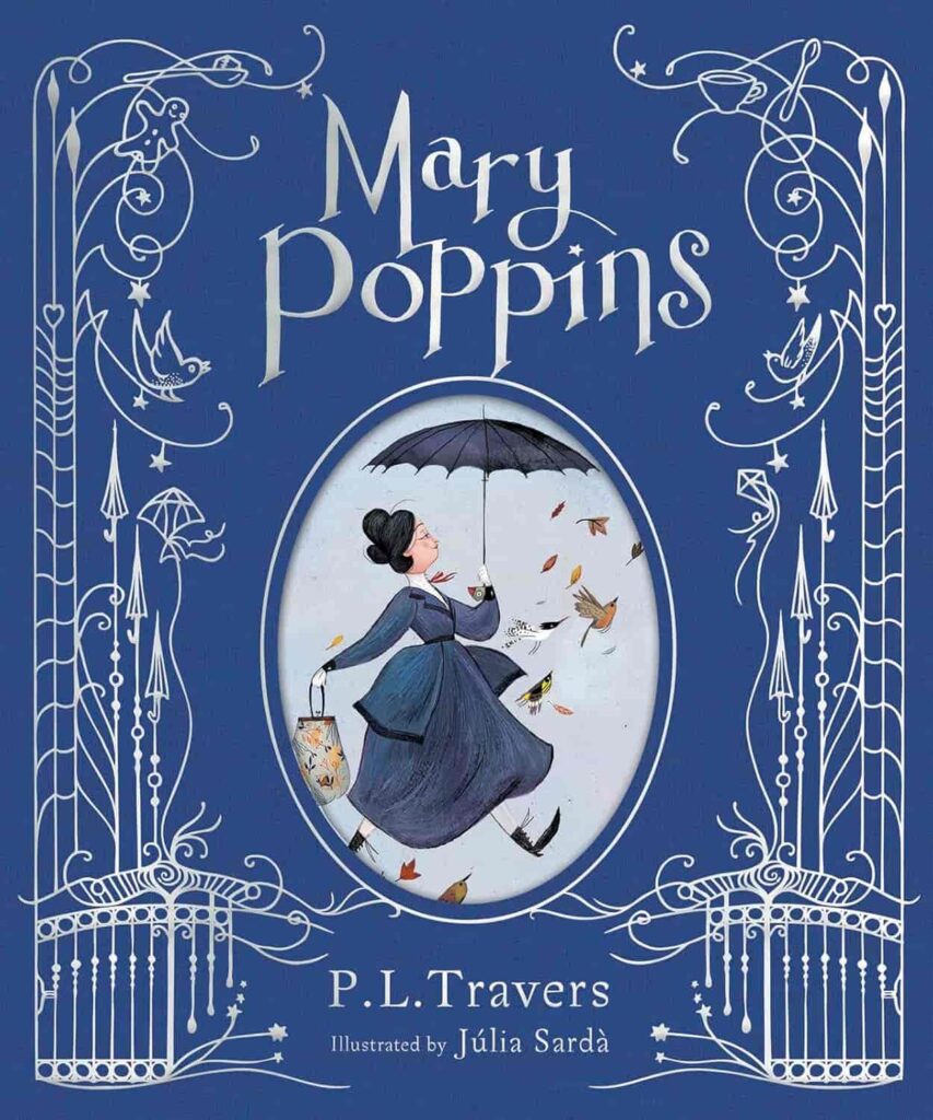 Book cover of “Mary Poppins” by P.L. Travers – magical story combining fun and valuable lessons.
