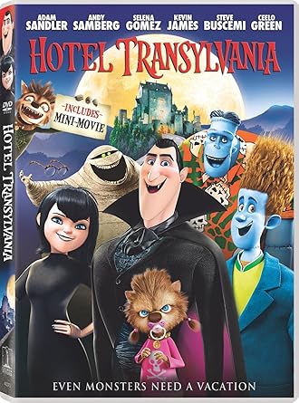 Movie cover of “Hotel Transylvania” – Dracula’s monster resort with unexpected guests.