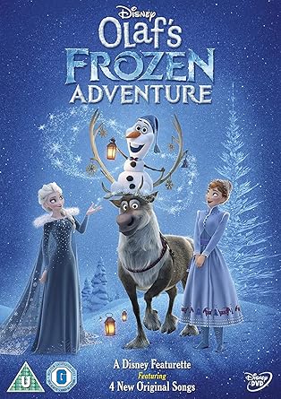 Movie cover of “Olaf’s Frozen Adventure” – Frozen holiday short about traditions and family.
