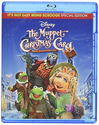 Movie cover of “The Muppet Christmas Carol” – Muppets retelling Dickens’ holiday classic.