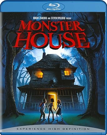 Movie cover of “Monster House” – a haunted house that’s alive and dangerous.