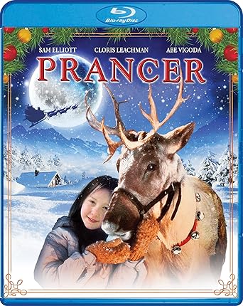 Movie cover of “Prancer” – touching story of a girl who cares for Santa’s reindeer.