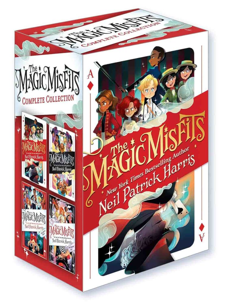 Book cover of “The Magic Misfits” by Neil Patrick Harris – magical adventure highlighting friendship and bravery.