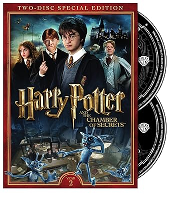 Movie cover of “Harry Potter and the Chamber of Secrets” – magical adventure about bravery, friendship, and facing fears.