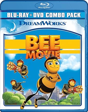 Movie cover of “Bee Movie” – animated story of a bee challenging humans to save honey and follow dreams.