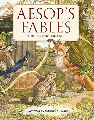 Book cover of “Aesop’s Fables” – classic moral stories teaching timeless life lessons