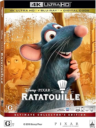 Movie cover of “Ratatouille” – animated story about pursuing dreams and breaking barriers.