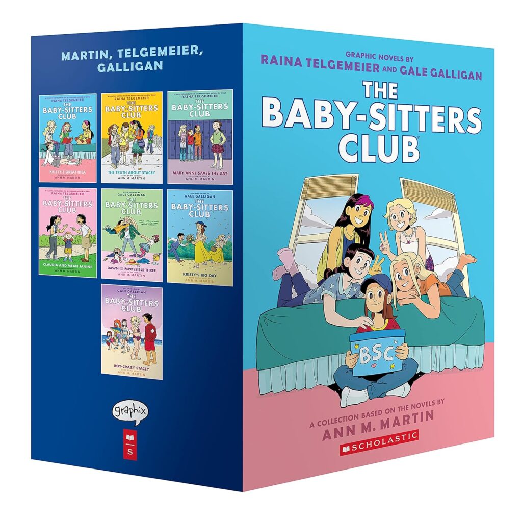 Book cover of “The Babysitter’s Club” by Ann M. Martin – fun and drama with friends running a babysitting business.