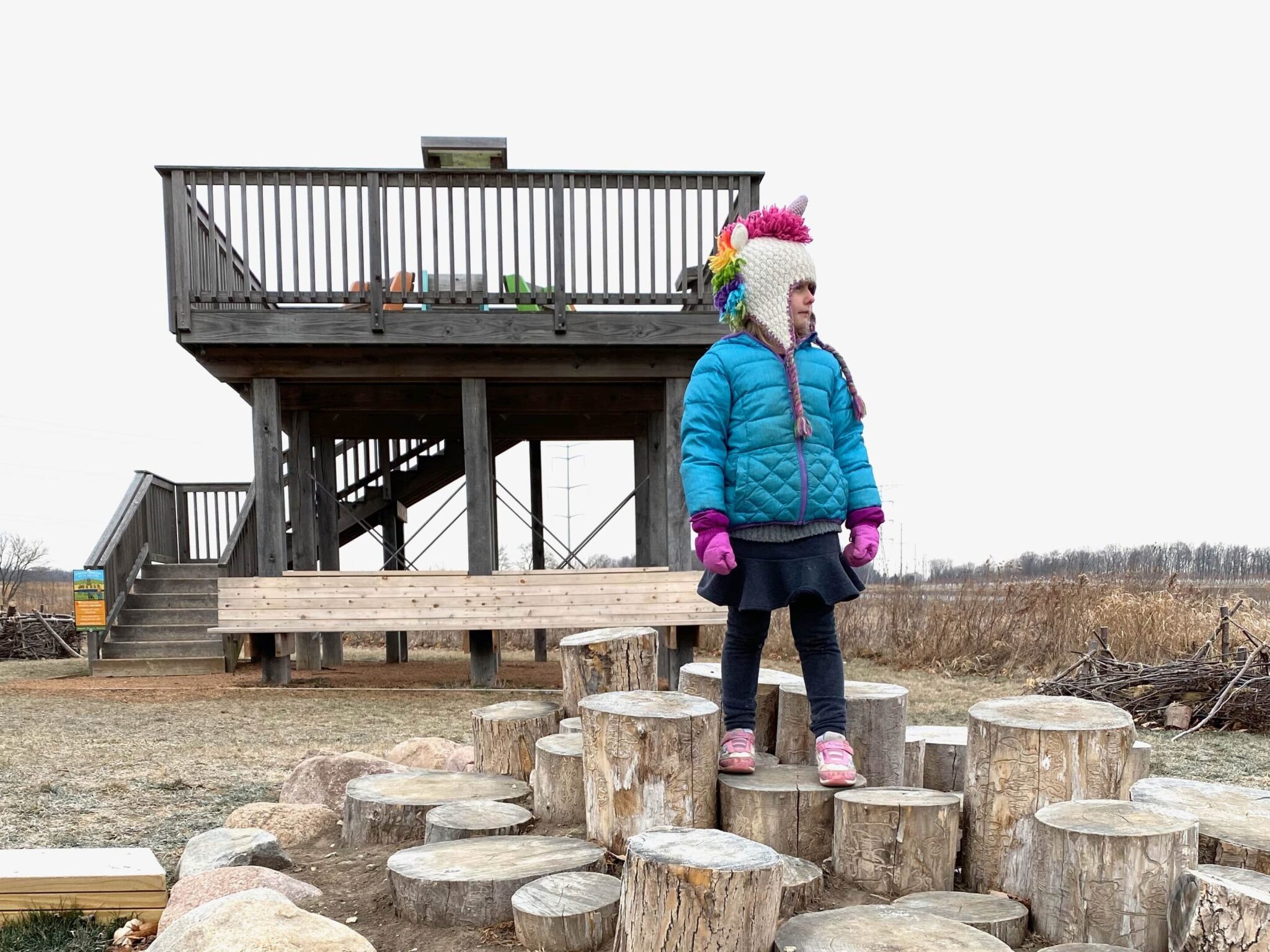 Mequon Nature Center natural playground