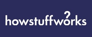 How Stuff Works logo with white letters on purple background