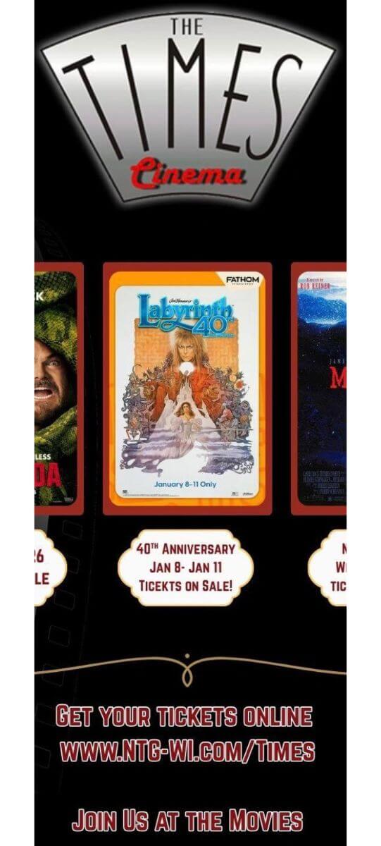 Labyrinth (40th Anniversary) at The Times Cinema