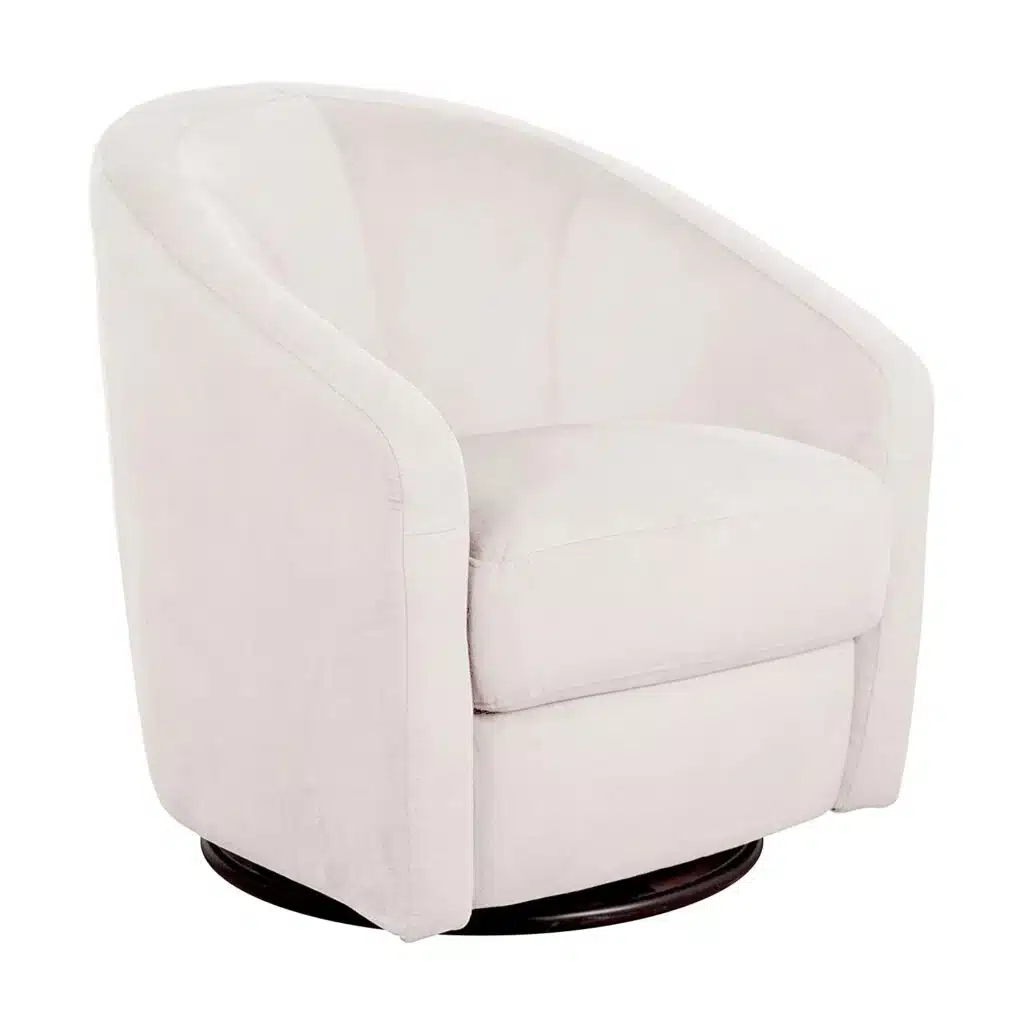 White low profile Babyletto Madison baby glider