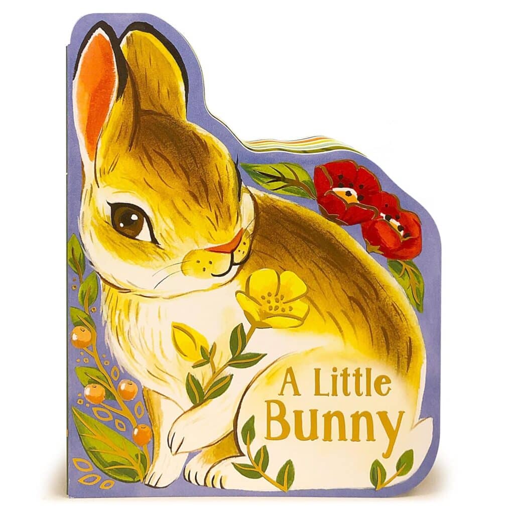 Book cover of “A Little Bunny” by Rosalee Wren – soft meadow adventure inspiring cute, nature-themed bunny names.