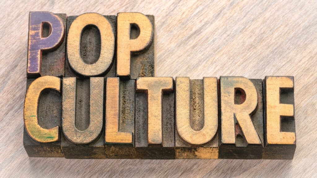 Pop Culture wooden blocks - trivia questions for teens