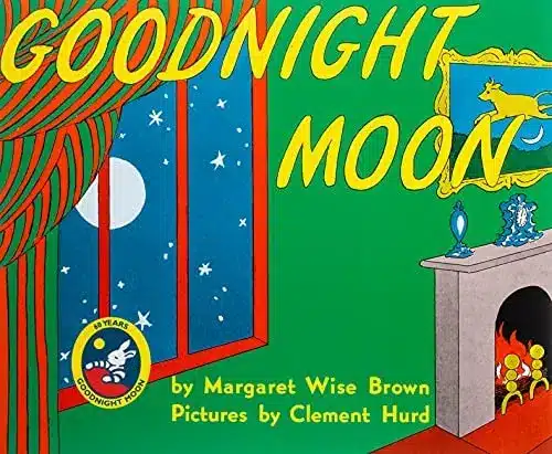 Book cover of “Goodnight Moon” by Margaret Wise Brown – soothing bedtime story that helps children feel secure and supports early learning.