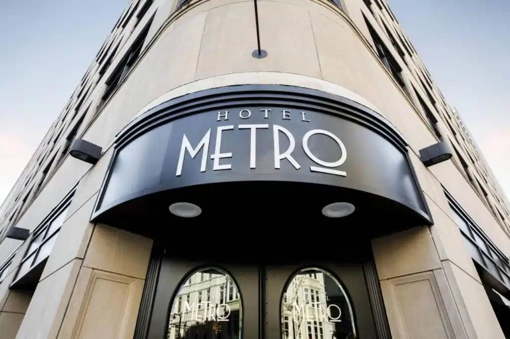 Hotel Metro Entrance in Milwaukee Wisconsin
