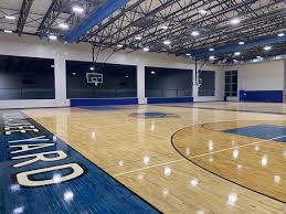The large gymnasium at Milwaukee Yard in Oak Creek.