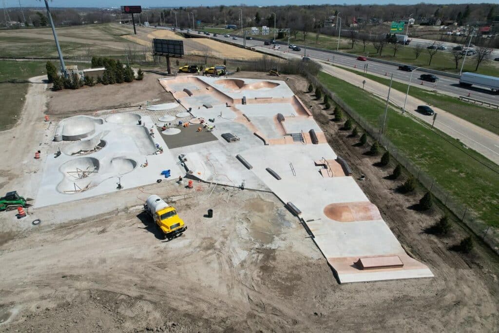 The Turf Skatepark in Greenfield still being renovated