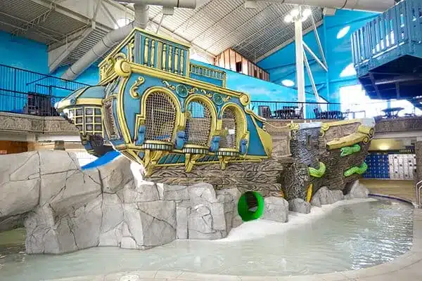 Pirate ship play structure at Mt Olympus Resorts and Water Park