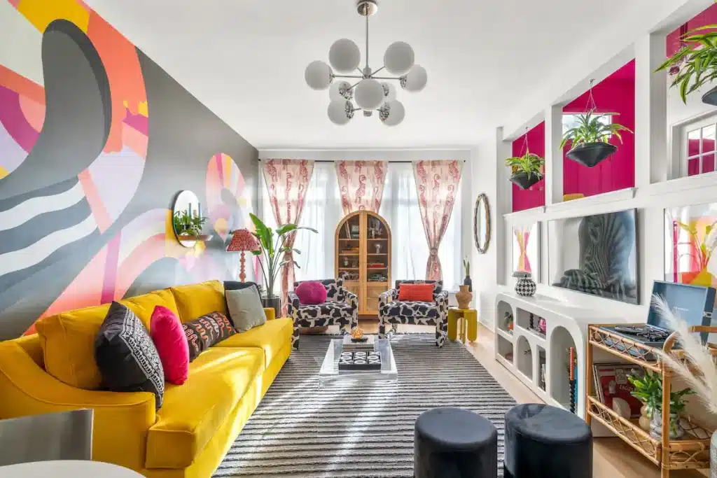 The Pink Lady Air BNB Walkers Point neighborhood